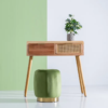 Consola auxiliar MADERA natural ratán 80cm - Imagen 9