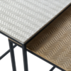 Mesa auxiliar 41x41x55cm negro oro - Imagen 2