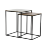 Mesa auxiliar 36x36x50,5cm negro oro - Imagen 3