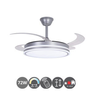 Ventilador retráctil VENT 72w plata