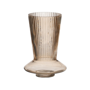 Jarrón CRISTAL marrón 24,5cm