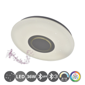 Plafón led musical ROCK-33 RGB APP brillos