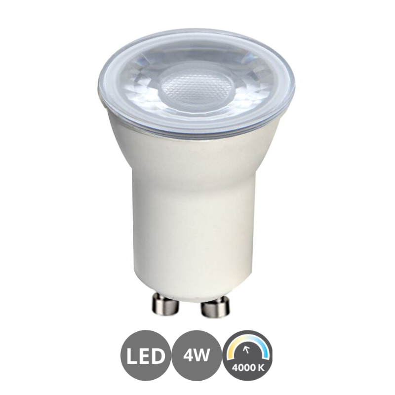 Bombilla led mini GU10 4w 2700k 290lm