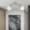 Foco OPAL 2x E14 níquel satinado - Imagen 2