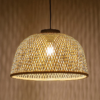 Lámpara techo RATTAN E27 negro natural - Imagen 4