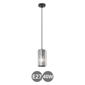 Colgante VENESS E27 cristal tintado