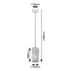 Colgante VENESS E27 cristal tintado - Imagen 6