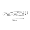 Foco led BEATA 3x5 watts cromo - Imagen 4