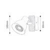 Foco led INDUSTRIAL GU10 negro haya - Imagen 4