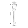 Baliza solar ANGERS de pie con sensor de luz 63cm - Imagen 6