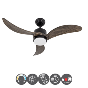 Ventilador BEMBEZAR negro roble