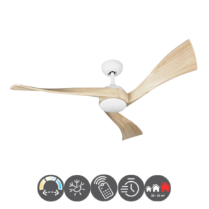 Ventilador JANUBI blanco haya