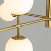 Colgante DORIS 20x G9 oro viejo cristal doble - Imagen 3