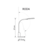 Flexo estudio RODA dimable blanco - Imagen 2