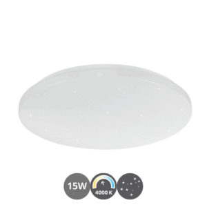Plafón led EROS ESTRELLITAS 28cm 15 watts 4000 kelvin