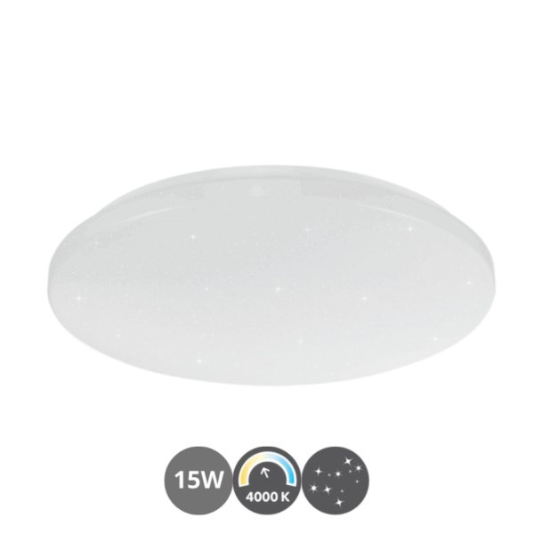 Plafón led EROS ESTRELLITAS 28cm 15 watts 4000 kelvin