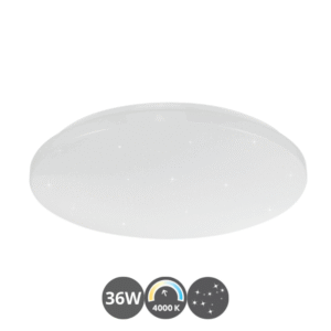 Plafón led EROS ESTRELLITAS 38cm 36 watts 4000 kelvin