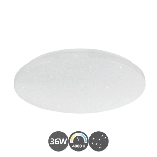 Plafón led EROS ESTRELLITAS 38cm 36 watts 4000 kelvin