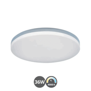 Plafón led EROS 38cm 36 watts 4000 kelvin gris
