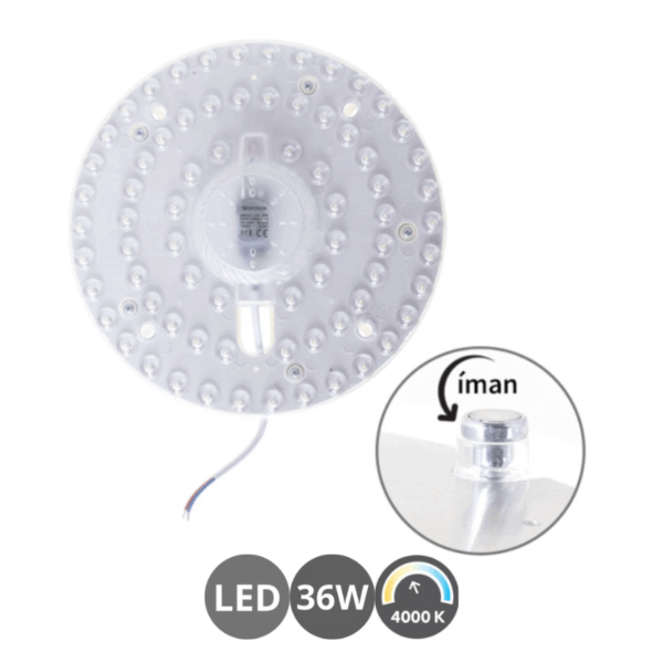 Recambio placa led 22,5cm 36 watts 4000 kelvin
