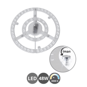 Recambio placa led 26,5cm 48 watts 3000 kelvin