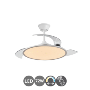Ventilador TRIDENT 72w 107cm blanco