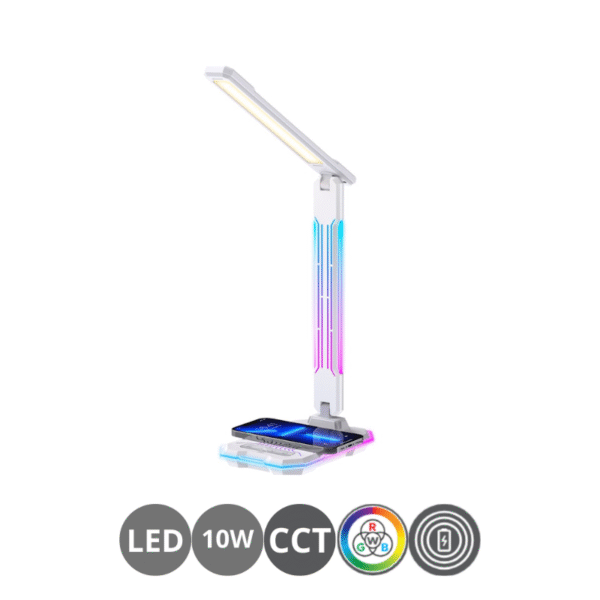 Flexo estudio GAMER 10 watts CCT-RGB cargador USB