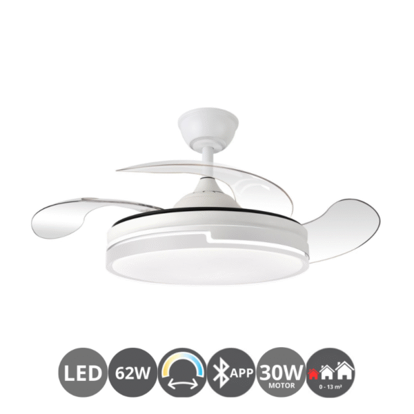 Ventilador retráctil MINIDESTROY 62w 40/90cm (-13m²)