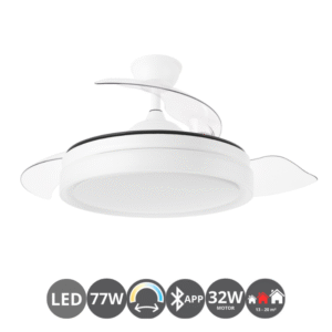Ventilador retráctil MANILA 77w 50/107cm (0-20m²)