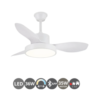 Ventilador GINNA S blanco (0-13m²)