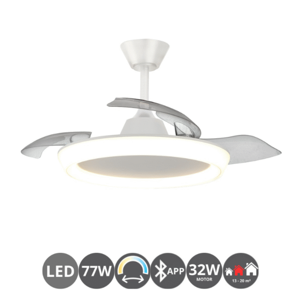 Ventilador MAGNO blanco (13-20m²)