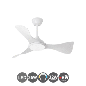 Ventilador CAIMAN blanco (-13m²)