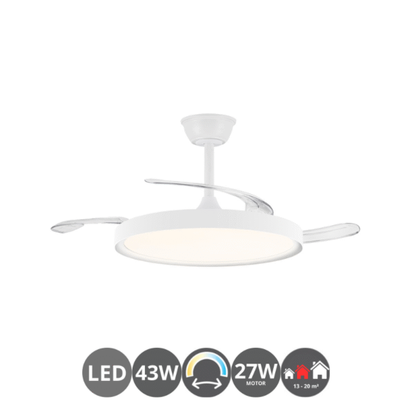 Ventilador POLARIS 48,5/106cm blanco (13-20m³)