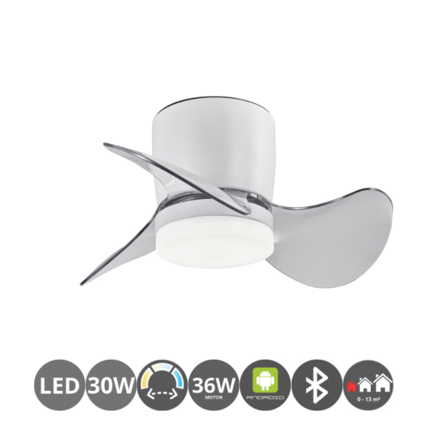 Ventilador DUBAI 55cm blanco