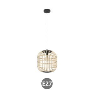 Lámpara BORDESLEY 1x E27 madera