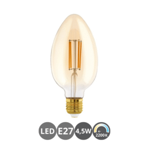 Bombilla AMBER E27 caramelo