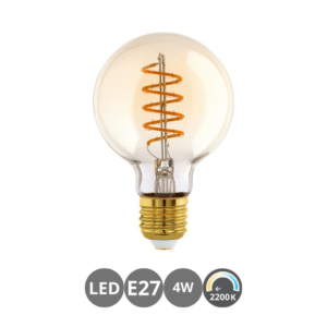 Bombilla SPIRAL E27 caramelo