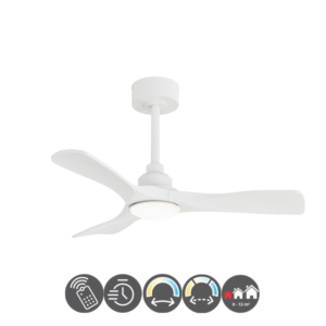 Ventilador CARLA S 91cm blanco