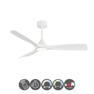 Ventilador CARLA L 132cm madera blanco