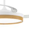 Ventilador retráctil NATUR 45w blanco madera (13-20m²) - Imagen 4