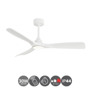 Ventilador CARLA L 132cm madera blanco