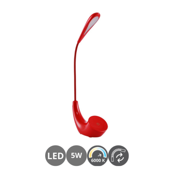 Flexo led ANCLA 5 watts rojo