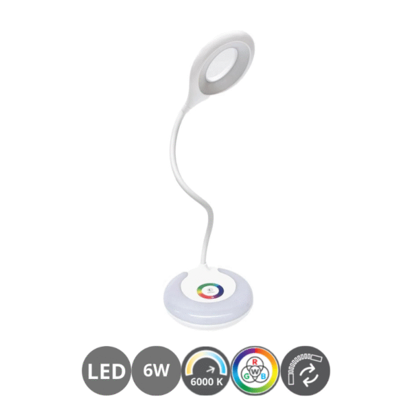Flexo led MISTICO 6 watts RGB blanco