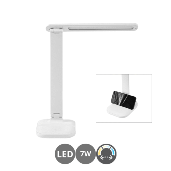 Flexo led HONEY 7 watts táctil blanco