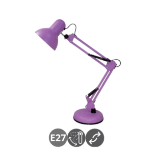 Lámpara flexo VIAR E27 morado