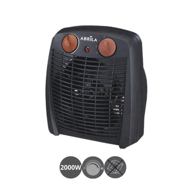 Termo-ventilador GAMBIA 2000 watts negro marrón