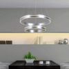 Lámpara led DOBLE ARO 110w níquel mate - Imagen 2