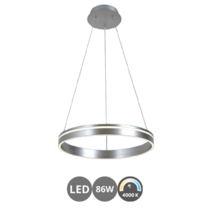 Lámpara led ARO 86w níquel mate