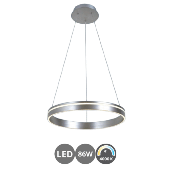 Lámpara led ARO 86w níquel mate