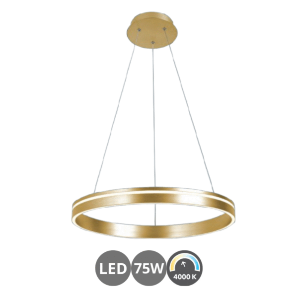 Lámpara led ARO 75w oro mate